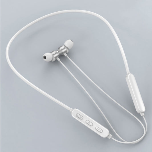 Bluetooth 5.1 Round Wire Neck-mounted Bluetooth Sports Earphone with Magnetic Function, White, Black, Red