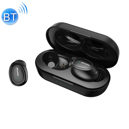 awei T6 TWS Bluetooth V5.0 Casque de sport véritablement sans fil avec étui de chargement