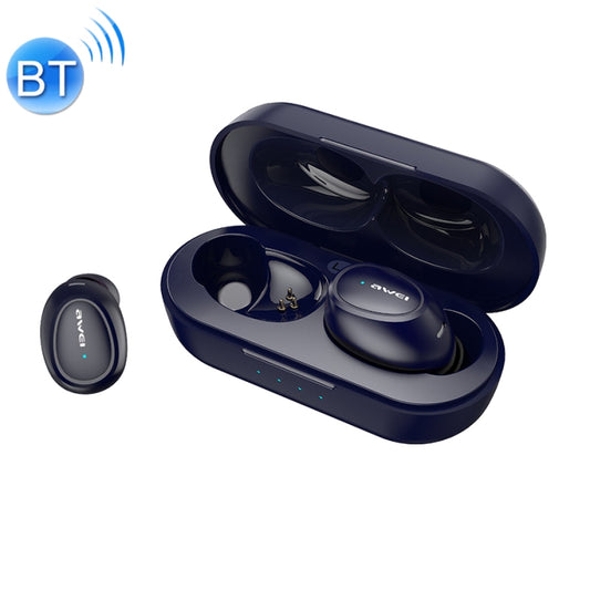 awei T6 TWS Bluetooth V5.0 Casque de sport véritablement sans fil avec étui de chargement