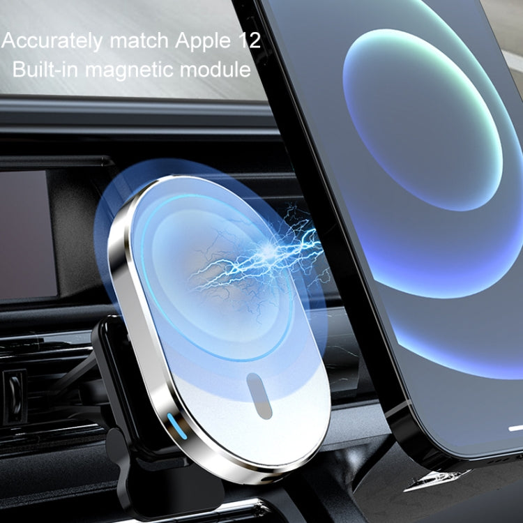 JJT-968 15W Max Output Magnetic Car Air Outlet Bracket Wireless Charger
