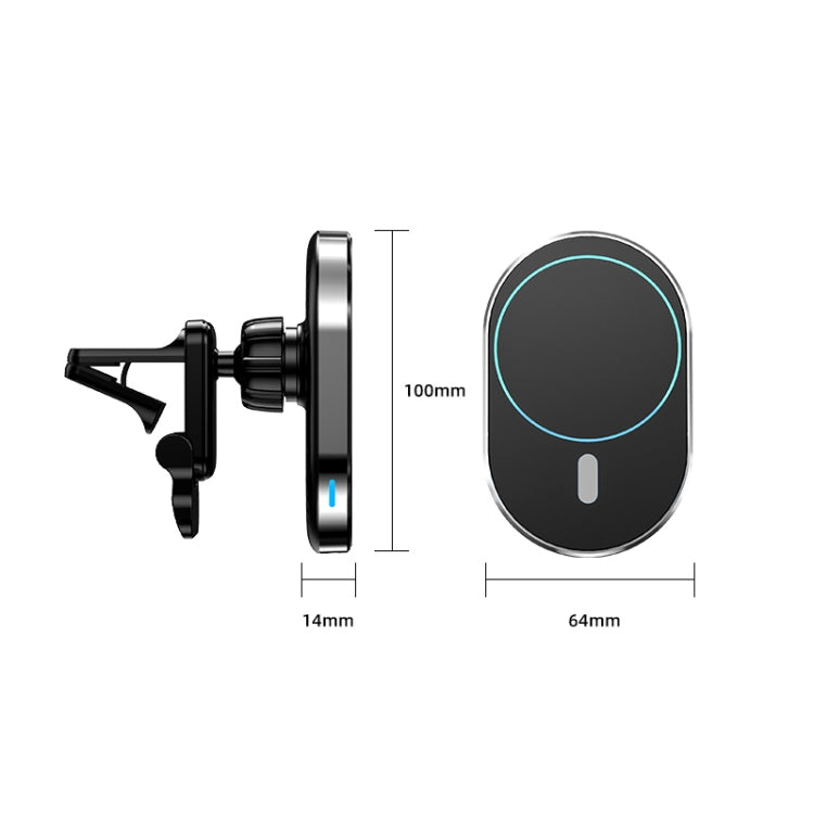 JJT-968 15W Max Output Magnetic Car Air Outlet Bracket Wireless Charger