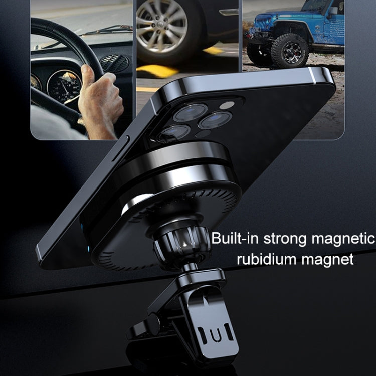 JJT-968 15W Max Output Magnetic Car Air Outlet Bracket Wireless Charger