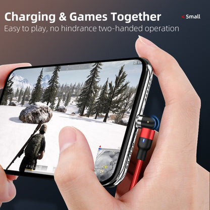 2m 2A Output 3 in 1 USB to 8 Pin + USB-C / Type-C + Micro USB Nylon Braided Rotate Magnetic Charging Cable, 2m 3 in 1, 2m  3 in 1