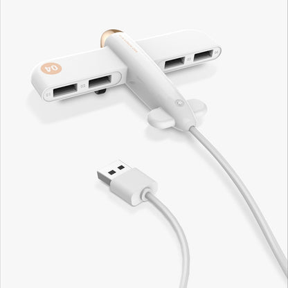 3life-308 5V 0.5A 4 USB Interfaces Air Force One Extender HUB Data Hub, 3life-308 White, 3life-308 Blue