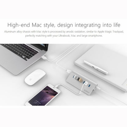 ORICO M3H7-V1 Aluminum Alloy 7 USB 3.0 Ports HUB with 30W Power Adapter, M3H7-V1
