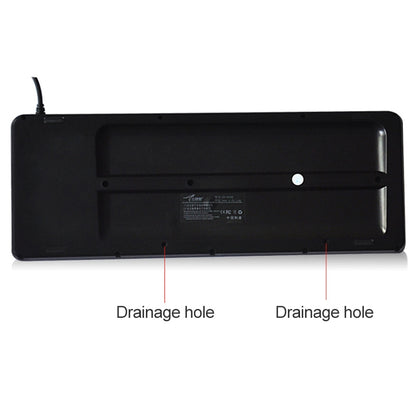 DS-8800 USB Interface Prevent Water Splashing Laser Engraving Character One-piece Wired Touchpad Keyboard, Length: 1.5m, DS-8800 USB
