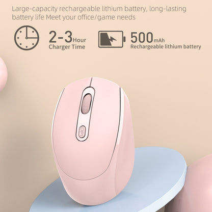 HXSJ M107 4-buttons 1600 DPI 2.4GHz Wireless Mouse, Battery Version, Dual Mode Rechargeable