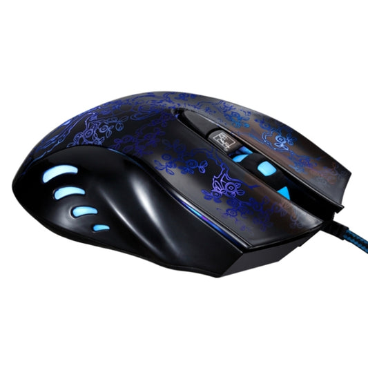 ZGB 169 USB 2400DPI Four-speed Adjustable LED Backlight Wired Optical E-sport Gaming Mouse with Counter Weight, Length: 1.45m, 169 Black, 169 White
