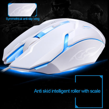 ZGB G20 1600 DPI Professional Wired Glowing Mechanical Feel Suspension Keyboard + Optical Mouse Kit for Laptop, PC