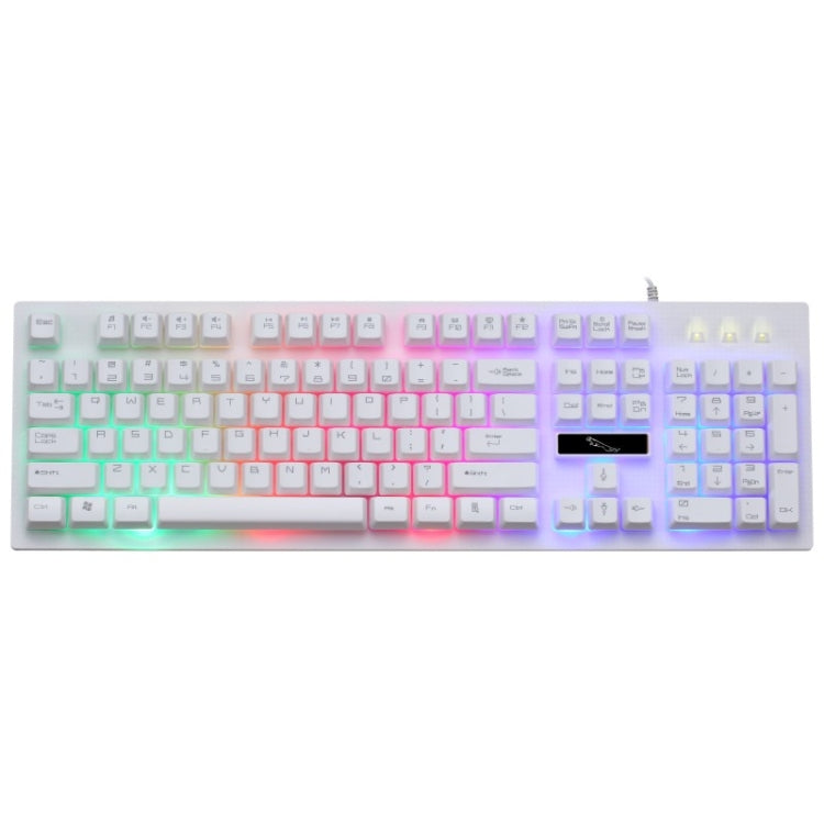 ZGB G20 1600 DPI Professional Wired Glowing Mechanical Feel Suspension Keyboard + Optical Mouse Kit for Laptop, PC