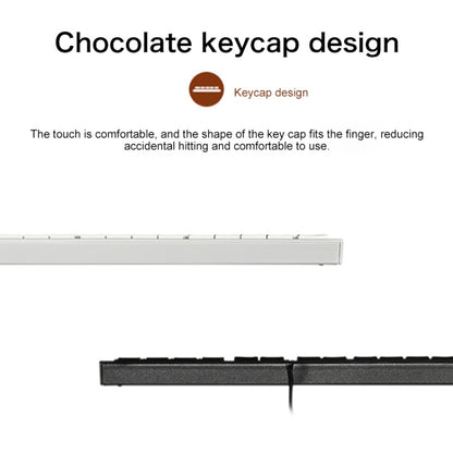 Lenovo K5819 Office Simple Ultra-thin Wired Keyboard, K5819 (Black), K5819 (White)