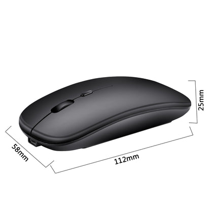 HXSJ M80 2.4GHz Wireless 1600DPI Three-speed Adjustable Optical Mute Mouse, Silver, White, Black, Grey, Gold, Rose Gold