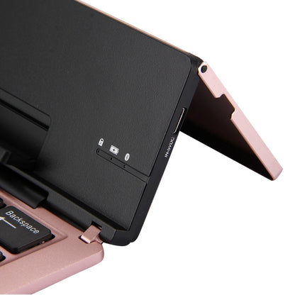 F18 Ultra-slim Rechargeable Foldable 58 Keys Bluetooth Wireless Keyboard with Holder