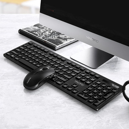 YINDIAO V3 Max Business Office Silent Wireless Keyboard Mouse Set