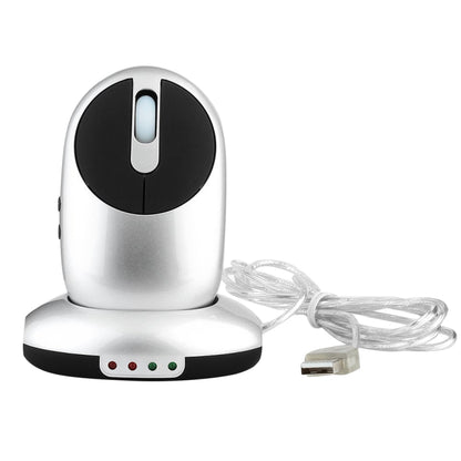 MZ-012 2.4G 1200 DPI Wireless Rechargeable Optical Mouse with 3 Ports USB HUB / Charging Dock