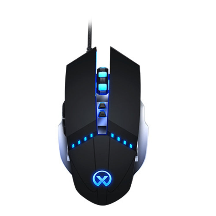 GM20 3200DPI 4-modes Adjustable 7-keys RGB Light Wired Gaming Mouse, GM20 White, GM20 Black