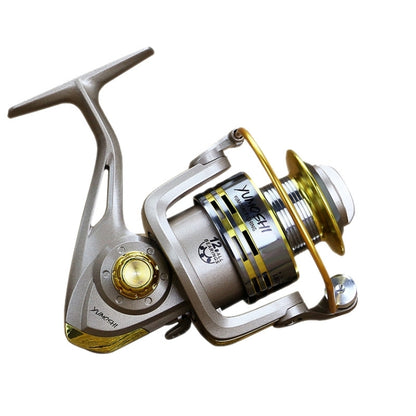 Moulinet de pêche YUMOSHI à roulement à billes entièrement métallique, manivelle à bascule, siège de roue, GS1000, GS2000, GS3000, GS4000, GS5000, GS6000, GS7000