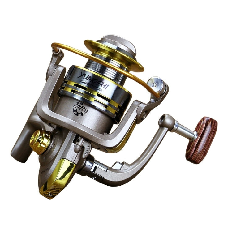 Moulinet de pêche YUMOSHI à roulement à billes entièrement métallique, manivelle à bascule, siège de roue, GS1000, GS2000, GS3000, GS4000, GS5000, GS6000, GS7000