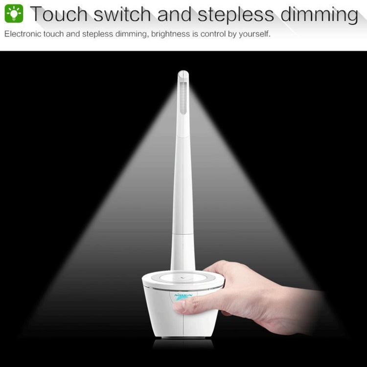 NILLKIN 2 in 1 QI Standard Smart Recognition 1A 5W Wireless Charger + LED Light Lamp with USB Charging Port Indicator, 2 in 1