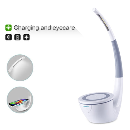 NILLKIN 2 in 1 QI Standard Smart Recognition 1A 5W Wireless Charger + LED Light Lamp with USB Charging Port Indicator, 2 in 1