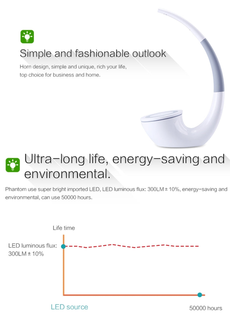 NILLKIN 2 in 1 QI Standard Smart Recognition 1A 5W Wireless Charger + LED Light Lamp with USB Charging Port Indicator, 2 in 1