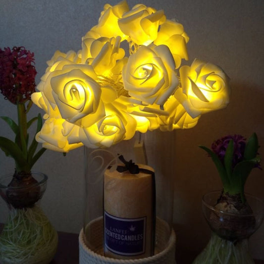 20 LED Guirlande Lumineuse Rose Style Adolescent pour Noël, Mariage, Chambre