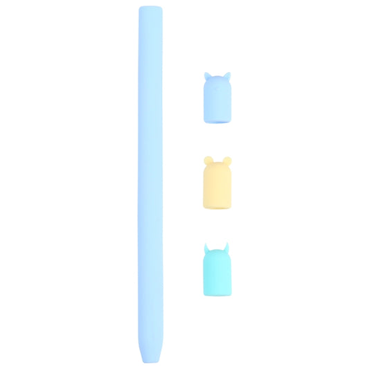 4 in 1 Stylus Pen Cartoon Animal Silicone Protective Case for Apple Pencil 1, For Apple Pencil 1