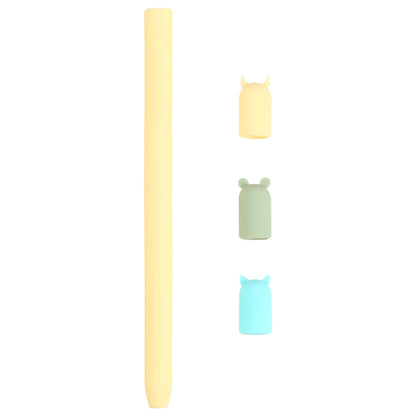 4 in 1 Stylus Pen Cartoon Animal Silicone Protective Case for Apple Pencil 1, For Apple Pencil 1
