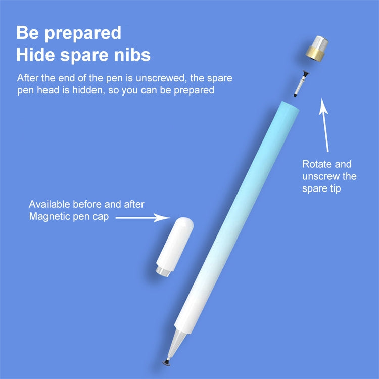 Stylet capacitif universel à pointe en nano-disque avec capuchon magnétique et pointe de rechange