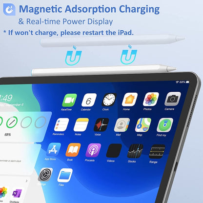 Mutural P-980 Tilt Pressure Sensor Capacitive Stylus Pen with Palm Rejection for iPad after 2018, 980