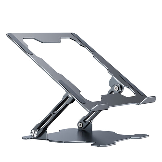 Support pour ordinateur portable réglable à levage mécanique R-JUST HZ09, gris HZ09, argent HZ09