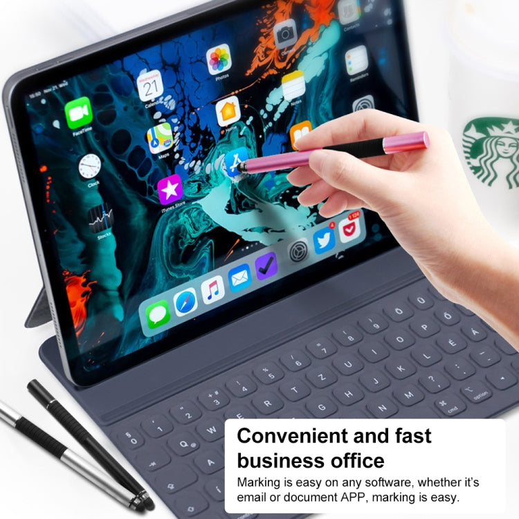 Suction Cup Dual Touch 2-in-1 Metal Capacitive Stylus Pen