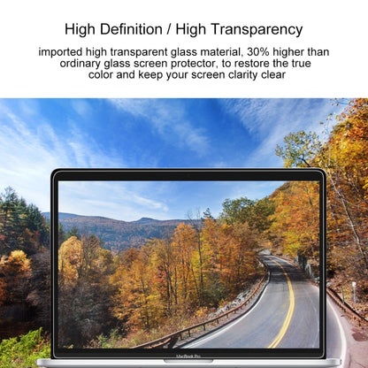 9H Surface Hardness HD Explosion-proof Tempered Glass Film for Macbook Pro 15.4 inch with Touch Bar (A1707), For Macbook Pro 15.4 inch with Touch Bar (A1707)