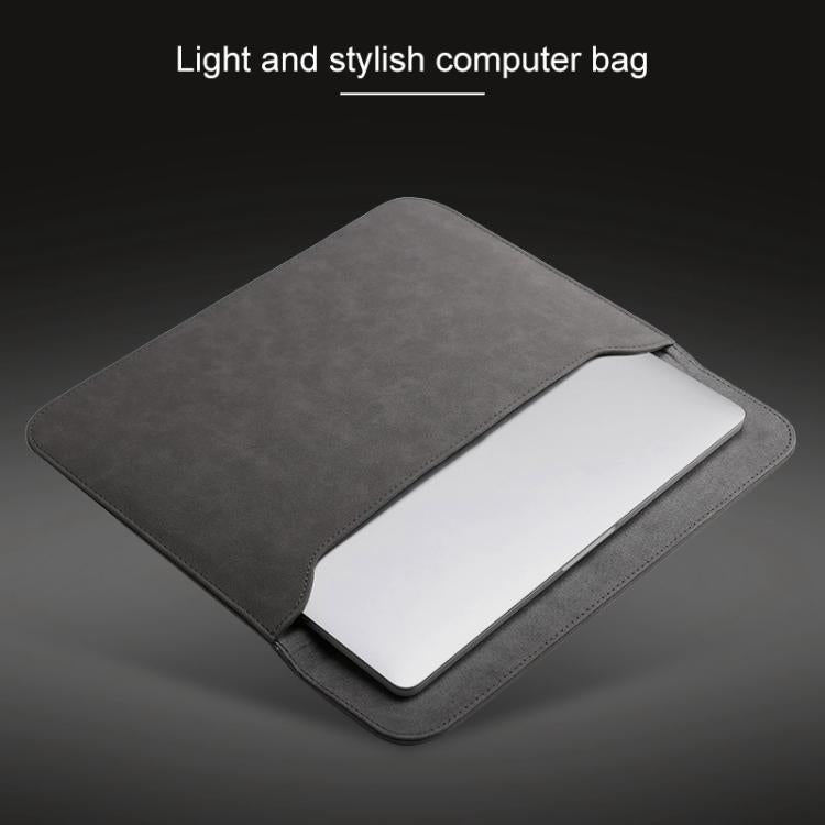 2 in 1 Horizontal Matte Leather Laptop Inner Bag + Power Bag for MacBook Air 11.6 inch A1465 (2012 - 2015) / A1370 (2010 - 2011), MacBook Air 11.6 inch A1465 (2012 - 2015) / A1370 (2010 - 2011)