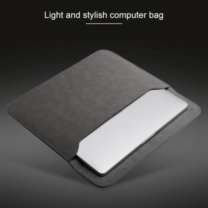 2 in 1 Horizontal Matte Leather Laptop Inner Bag + Power Bag for MacBook Air 11.6 inch A1465 (2012 - 2015) / A1370 (2010 - 2011), MacBook Air 11.6 inch A1465 (2012 - 2015) / A1370 (2010 - 2011)