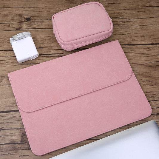 2-in-1 Horizontale matte Leder Laptop-Innentasche + Power Bag für MacBook 12 Zoll A1534 (2015 - 2017), MacBook 12 Zoll A1534 (2015 - 2017)