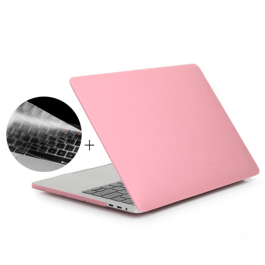 ENKAY Hat-Prince Étui de protection rigide givré 2 en 1 en plastique + Housse de protection de clavier en TPU ultra-mince version Europe pour MacBook Pro 15,4 pouces 2016 avec Touch Bar (A1707), 15,4 pouces avec Touch Bar version Europe