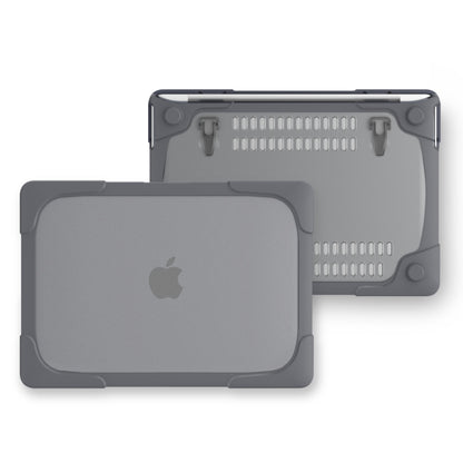 For Macbook Pro 13.3 inch (A1708) & with Touchbar (A1706) Laptop TPU + PC Folding Shockproof Protective Case with Holder, For Macbook Pro 13.3 inch with Touch Bar