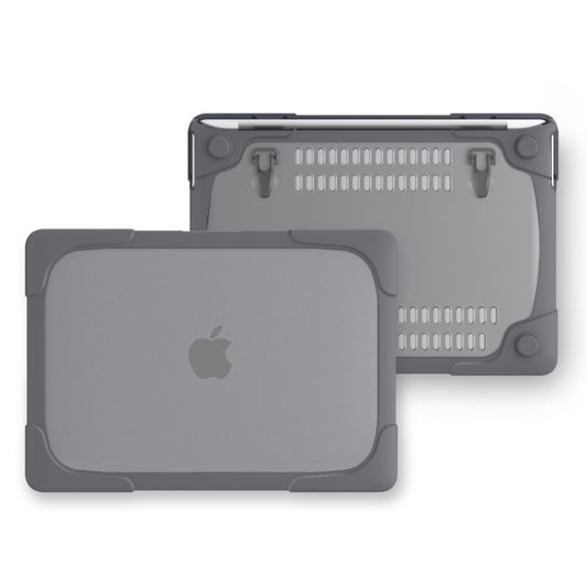 For Macbook Pro 13.3 inch (A1708) & with Touchbar (A1706) Laptop TPU + PC Folding Shockproof Protective Case with Holder, For Macbook Pro 13.3 inch with Touch Bar