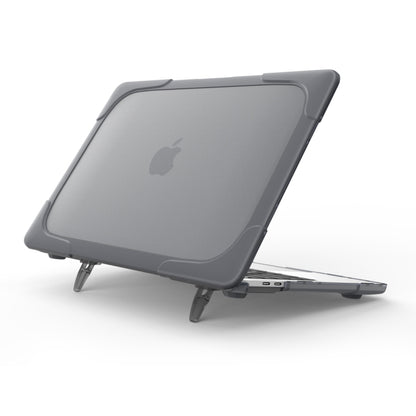 Pour MacBook Pro 13,3 pouces (A1708) et avec Touch Bar (A1706) Housse de protection antichoc pliable en TPU + PC avec support, Pour MacBook Pro 13,3 pouces avec Touch Bar