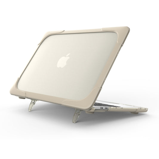Pour MacBook Pro 13,3 pouces (A1708) et avec Touch Bar (A1706) Housse de protection antichoc pliable en TPU + PC avec support, Pour MacBook Pro 13,3 pouces avec Touch Bar