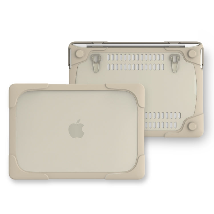 Pour MacBook Pro 13,3 pouces (A1708) et avec Touch Bar (A1706) Housse de protection antichoc pliable en TPU + PC avec support, Pour MacBook Pro 13,3 pouces avec Touch Bar