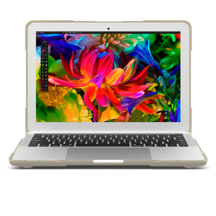 Pour MacBook Pro 13,3 pouces (A1708) et avec Touch Bar (A1706) Housse de protection antichoc pliable en TPU + PC avec support, Pour MacBook Pro 13,3 pouces avec Touch Bar