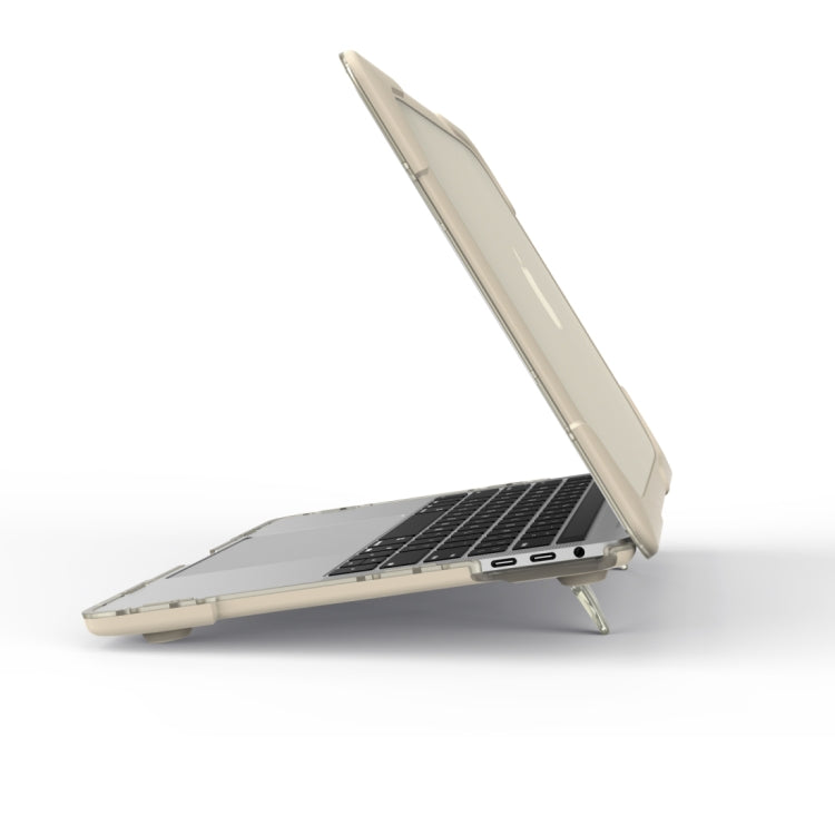 Pour MacBook Pro 13,3 pouces (A1708) et avec Touch Bar (A1706) Housse de protection antichoc pliable en TPU + PC avec support, Pour MacBook Pro 13,3 pouces avec Touch Bar