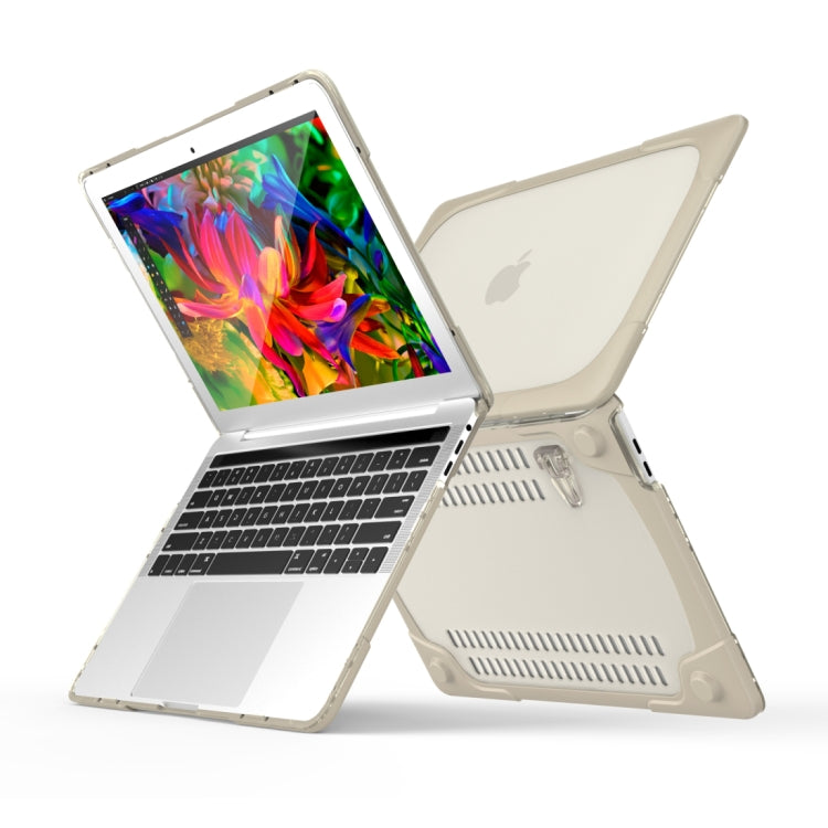 Pour MacBook Pro 13,3 pouces (A1708) et avec Touch Bar (A1706) Housse de protection antichoc pliable en TPU + PC avec support, Pour MacBook Pro 13,3 pouces avec Touch Bar