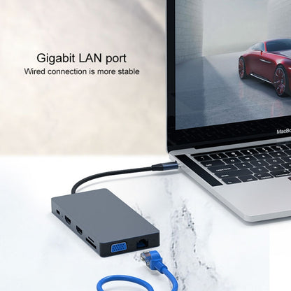 Blueendless 12 In 1 Multi-function Type-C / USB-C HUB Expansion Dock, 12 In 1