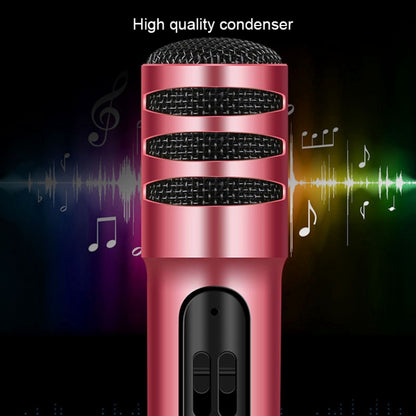 BGN-C7 Condenser Microphone Dual Mobile Phone Karaoke Live Singing Microphone Built-in Sound Card
