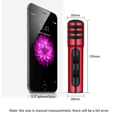 BGN-C7 Condenser Microphone Dual Mobile Phone Karaoke Live Singing Microphone Built-in Sound Card