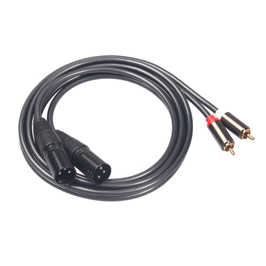 366119-15 2 RCA Male to 2 XLR 3 Pin Male Audio Cable, Length: 1.5m, 366119-15 2 RCA Male to 2 XLR 3 Pin Male