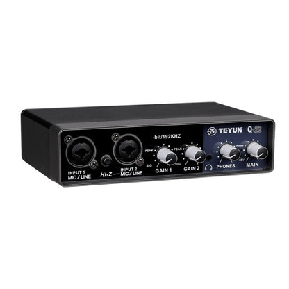 TEYUN Q-22 USB Computer Free Srive Microphone External Sound Card, Q-22